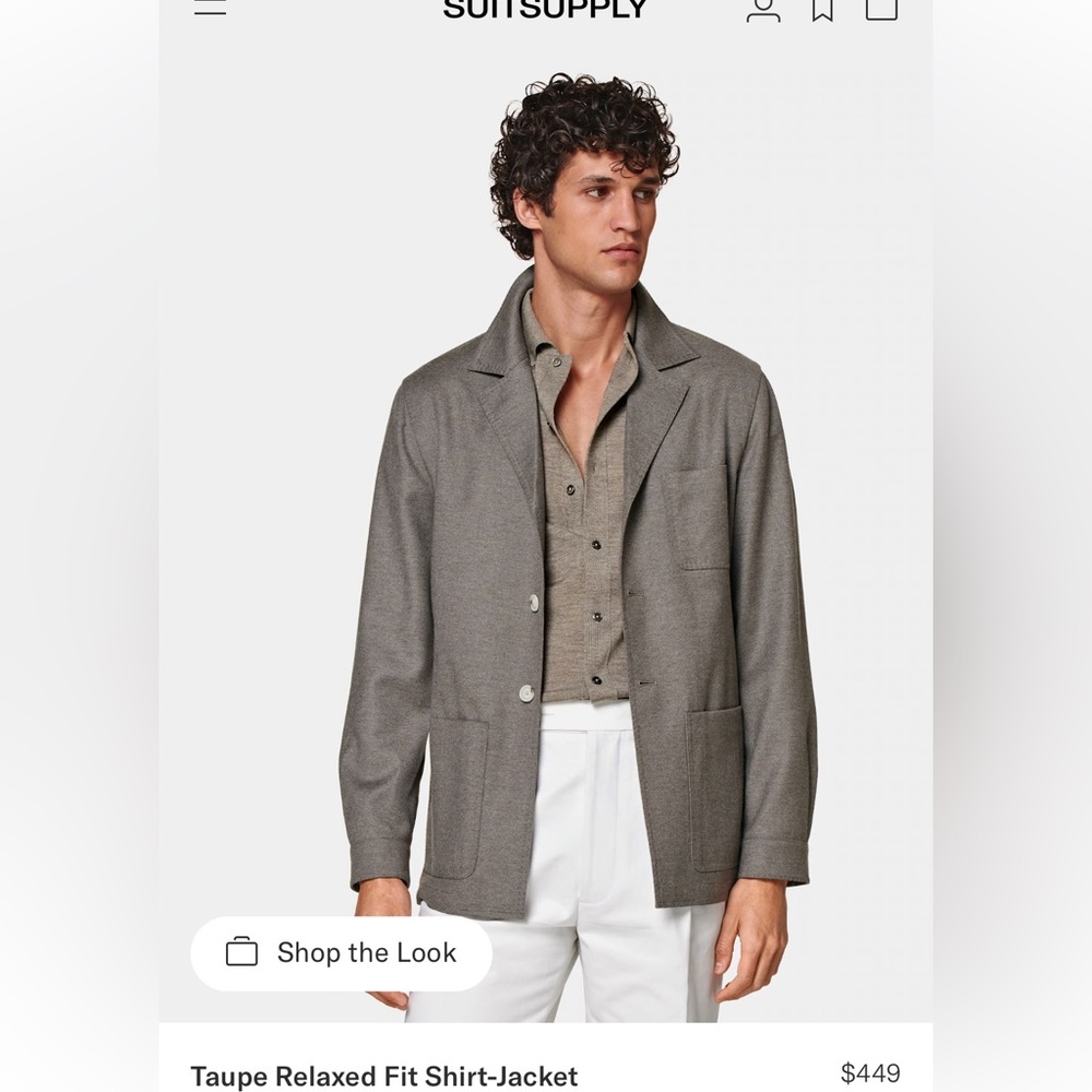 Shirt jacket, Suitsupply.